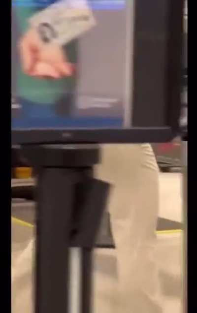 Airport security has to search this man in the back room because they didn&rsquo;t believe he wasn&rsquo;t carrying extra items on him person.