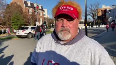 Trump supporter is asked about the killing George Floyd during the 