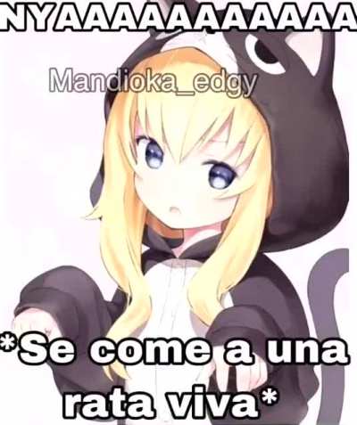 Nyaaaa * se come una rata *