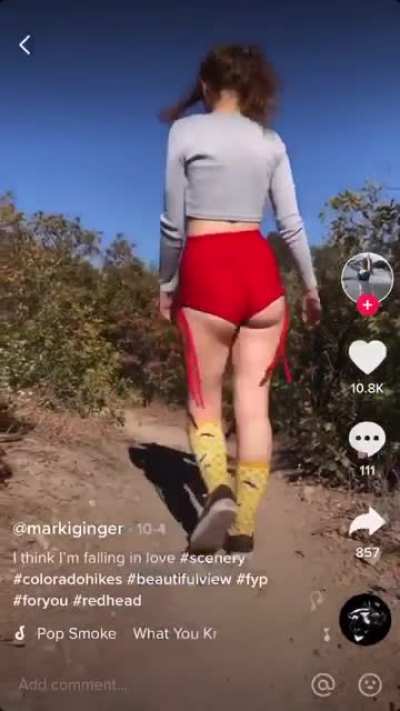 This is what 90% of her vids consist of