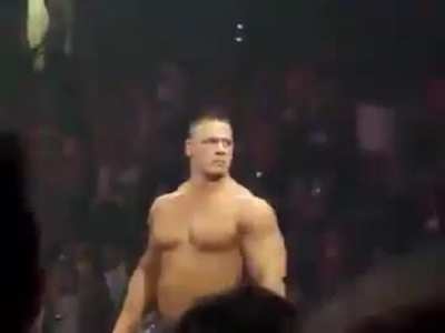 That time John Cena announced the death of Osama Bin Laden after Extreme Rules 2011