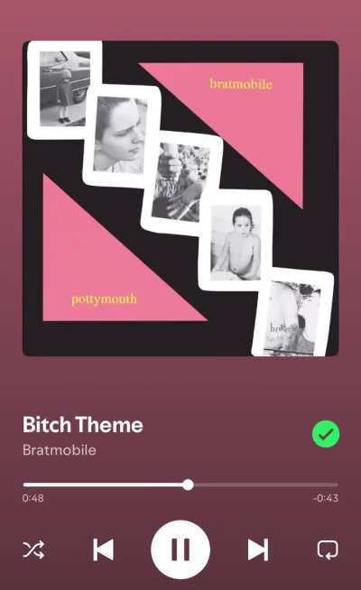 I found this band from the 90&rsquo;s on Spotify randomly called &ldquo;Bratmobile&rdquo; and I think they deserve some love