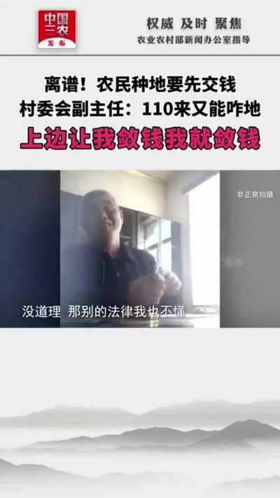 &ldquo;我不给你法律。上边让我敛钱，我就敛钱。什么法律条文法律&rdquo;｜基层干部的实态
