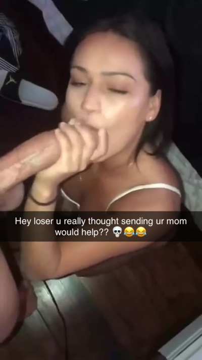 Once you mommy can deep throat my hog I&rsquo;ll think about taking it easy on you at school