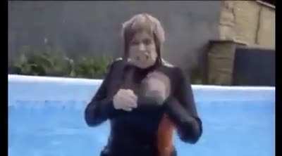 "If fish can breath underwater so can I"