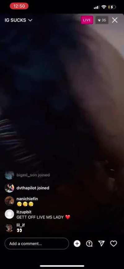 Spamming her content