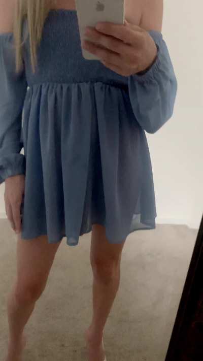 She can wear this dress every day with me