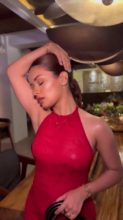 Avneet Kaur in red bodycon suit -IG 29th September 2024 (Old)