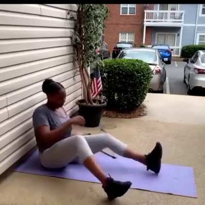 That's enough working out for today