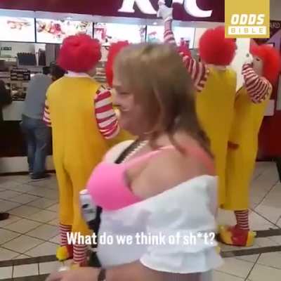 When the McDonald's ultras travel to KFC away