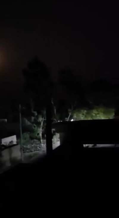 Pakistan's air defense system intercept an Indian cruise missile over Rafiqui Air Base near Jhang [10th May, 2025]