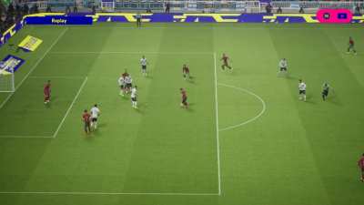 The first goal (and possibly) last goal I've conceded in Efootball (also why does the game run so badly when the graphics are shocking????)