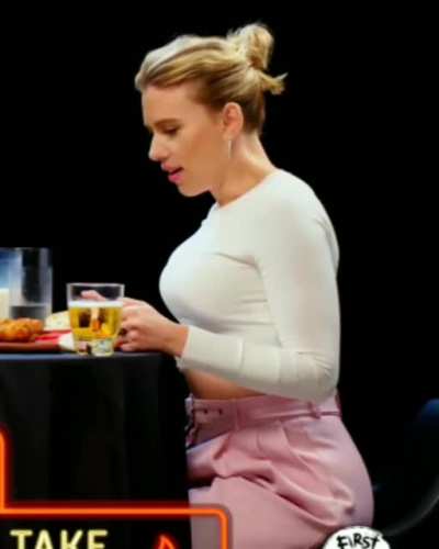 Scarlett Johansson. I love the way she bounces.