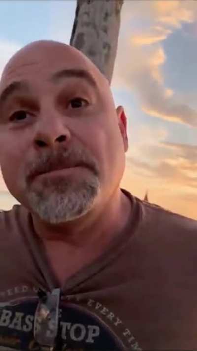 Man tries so provoke 19 year old to “touch me!”. Spits at her, threatens to run her over, soul leaves his body when she tells him he’s bald.