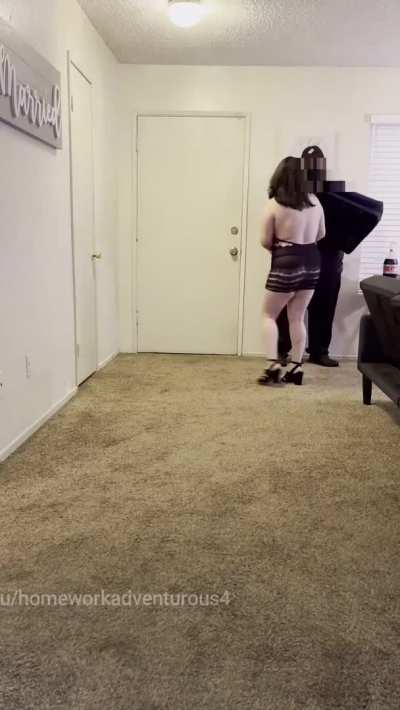 Seducing the Domino's delivery guy while my husband is at work [Sound on, click redgifs link]
