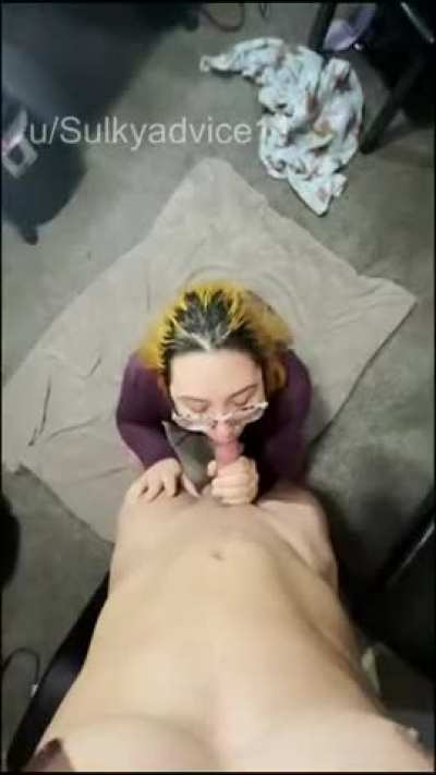 I love when she sucks it hard where I can hear the popping sound
