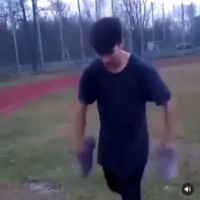 Might've been lucky to not break his neck