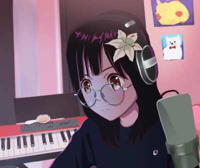 I tried to animate a short idle loop of Lily playing Valorant. Maybe useful for the no-cam streams?