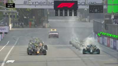 Mark Webber does a pitch perfect Tom &amp;amp; Jerry scream as Hamilton Locks up in the Channel 4 coverage