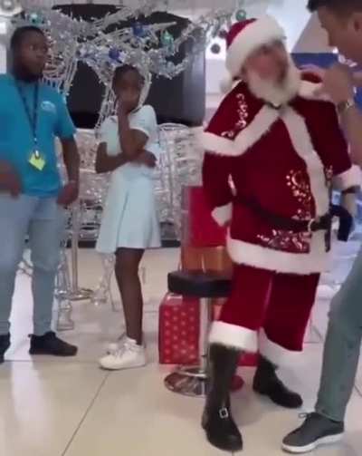 Grown Man Sitting On Santa&rsquo;s Lap 🎄🎅
