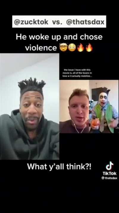 Joker-obsessed rapper Dax reacts to a Joker diss rap on his own track