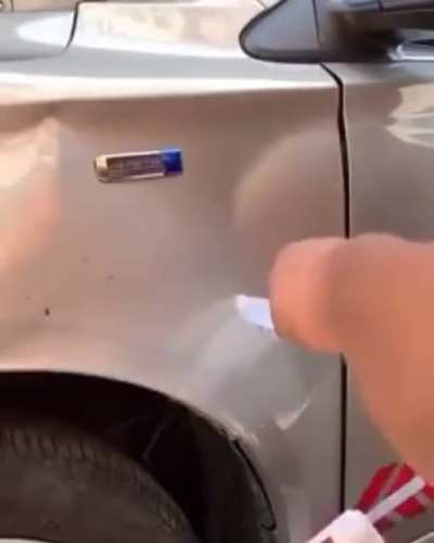 WCGW Trying to Remove a dent