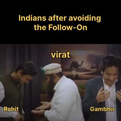 Indians after avoiding follow-on 