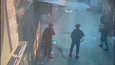 Palestinian militant hit by Israeli forces in Nablus. yesterday