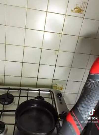 To flip a sandwich