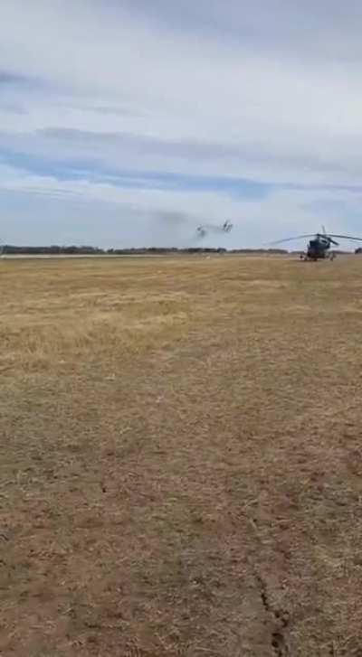Ruzzian warplane crashes instantly after the take off.