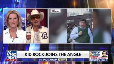 Asking Kid Rock about politics &amp;amp; democrats is asking to lose brain cells. Kid Rock: "The first thing that comes to my mind is ... Idiots! Speaking of Chicago, who is Trump really trying to help out here? Black people! And he wants to help these people
