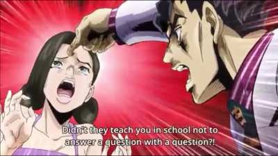 Don&rsquo;t answer a question with a question!