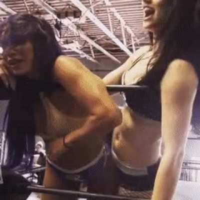 Priscila Kelly molesting Gabi Castrovinci ( Raquel)