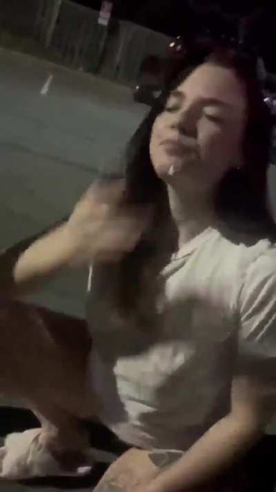 Cums in her mouth