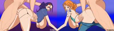 Nico Robin &amp;amp; Nami Rough Anal (PlusBESTIA)