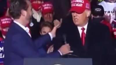 Poor Don Jr Trump, Still Waiting For That Hug From Daddy