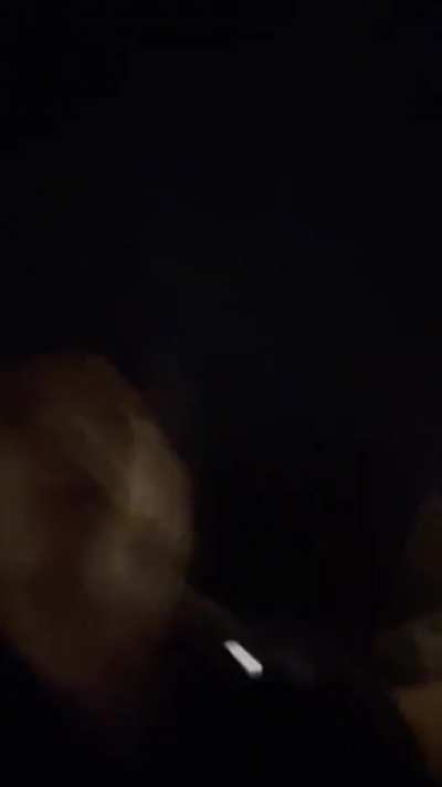 his first time lighting a firework