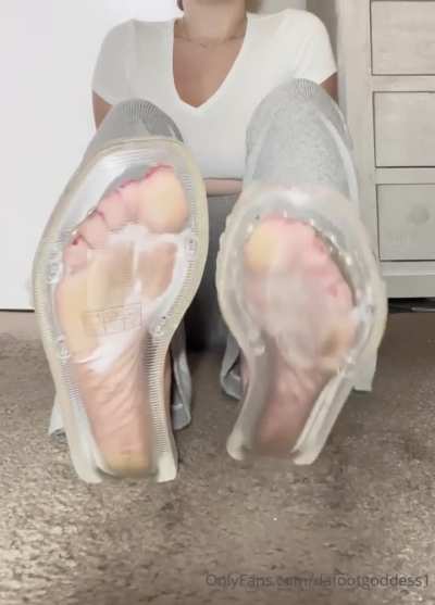 clear sandals