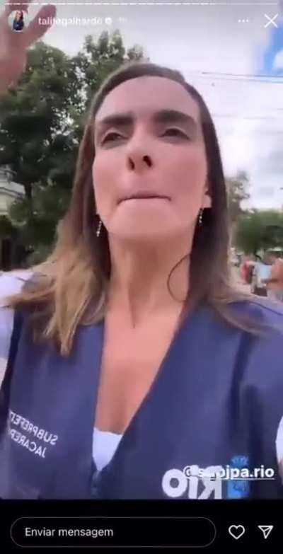 Talita Galhardo, subprefeita de Jacarepaguá (RJ), não tá pra brincadeira não