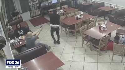 Community activists call for arrest of restaurant patron who shot and killed armed robber in Houston taqueria last week (follow up video)