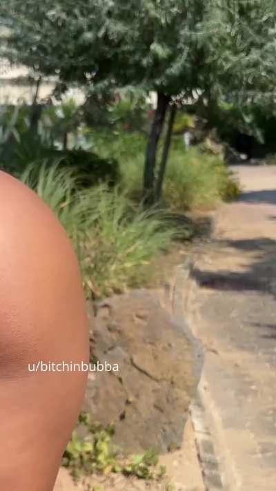 I was dared to get naked and spanked in public [f]