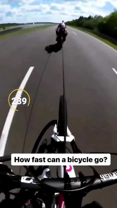 Bicycle nearly touches 270km/hr
