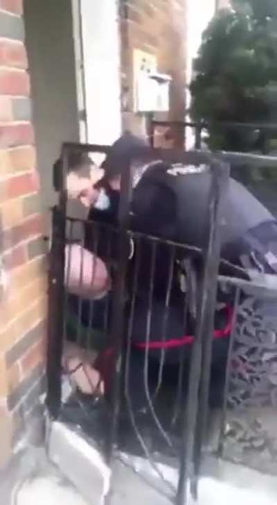 Canadian Police Destroy A 88 Year Old Mans Property And Repeaditly Punch Him