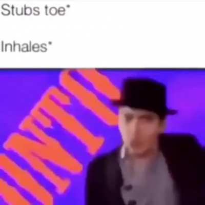 I imagine Jack doing this every time he stubs his toe.