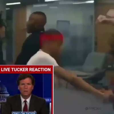 tucker reacts