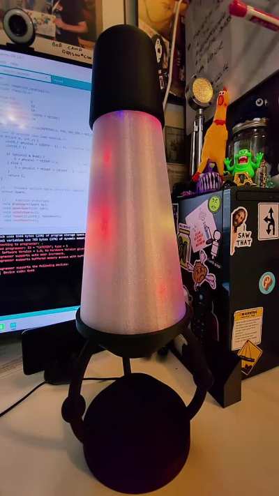 I made a lavaless lava lamp with the fastled color palettes