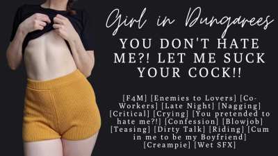 Late night office affair turns enemies into lovers in this ASMR porn featuring a steamy blowjob and creampie. Starring: [actors]