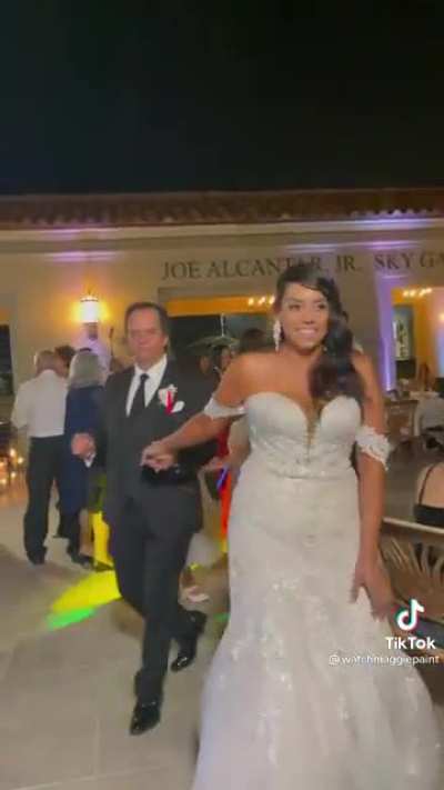 The bride's father