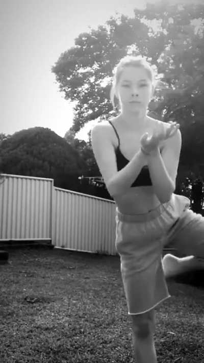 dancing outside