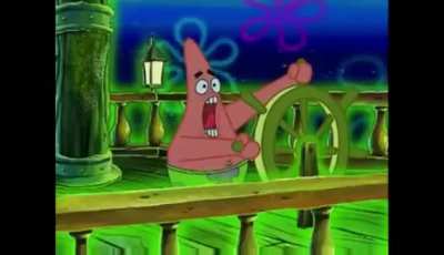 Spongebob's face says it all😂